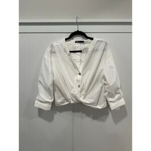 I:na Twist Front Blouse Size L